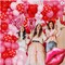 155 Pink Red Valentines Party Decorations & 4 Letter Balloon Boxes XOXO LOVE Lips Heart for Ladies